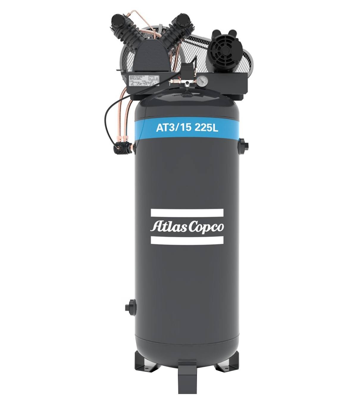 COMPRESOR 3HP 225 LITROS VERTICAL ATLAS COPCO